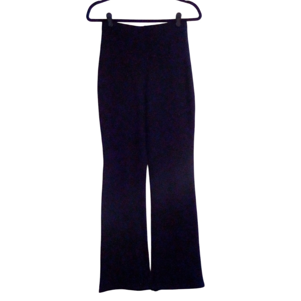 Warehouse Definitive Stretch Boot Cut Pull On Pants Size USA 8 Black Pre-owned